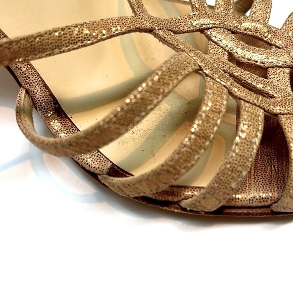 Vintage Jimmy Choo 90’s Rose Gold Sparkly Slingback Heals: S- 7.5 - Picture 10 of 15